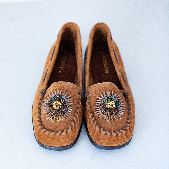 AEROSOLES Shoes - Aerosoles Jamboline Beaded Moccasin Flats Boho